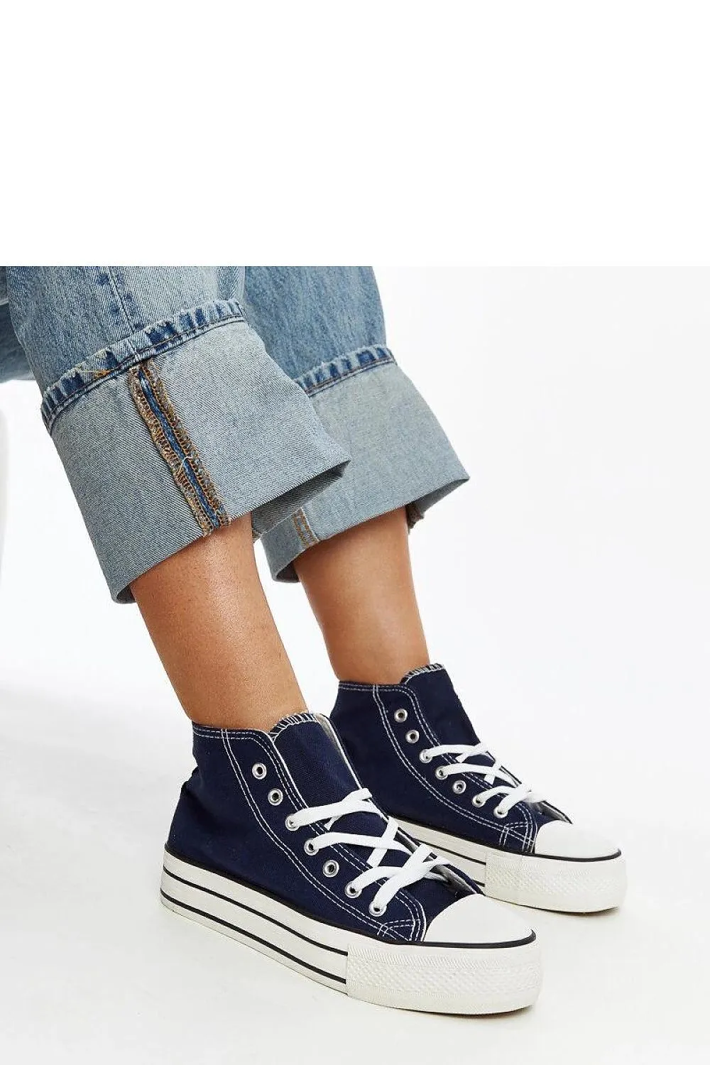 Urban Style Leopard Print High-Top Sneakers with Thick Rubber Sole