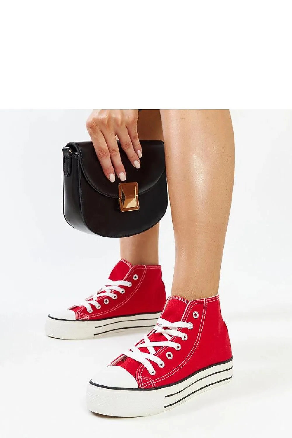 Urban Style Leopard Print High-Top Sneakers with Thick Rubber Sole