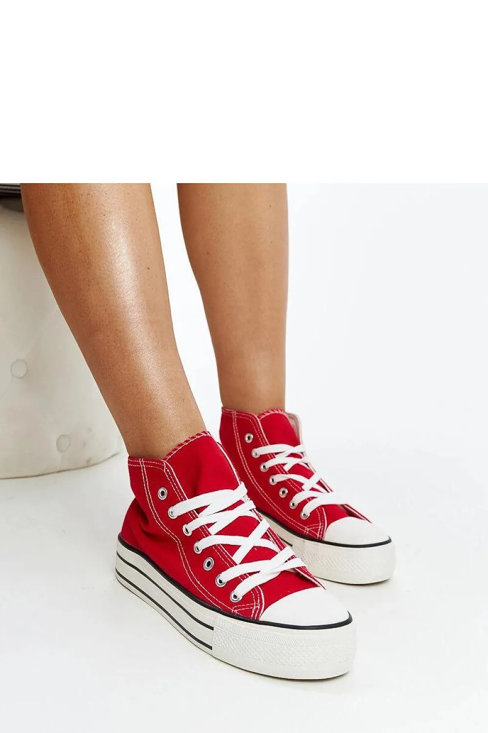 Urban Style Leopard Print High-Top Sneakers with Thick Rubber Sole