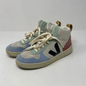 VEJA High Top Light Colored Suede Sneakers