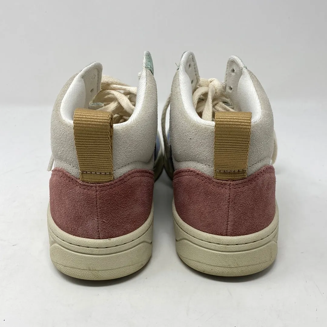 VEJA High Top Light Colored Suede Sneakers