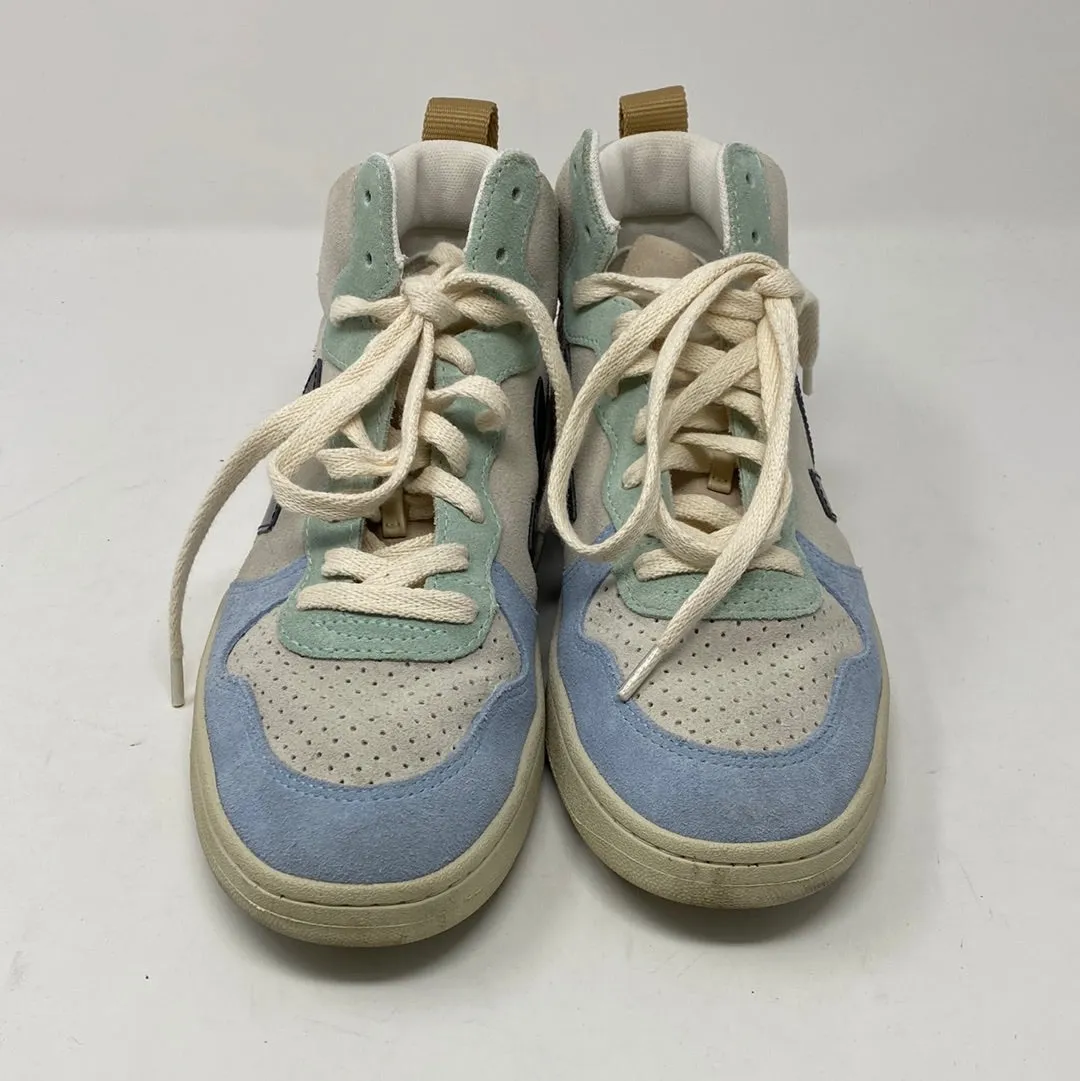 VEJA High Top Light Colored Suede Sneakers