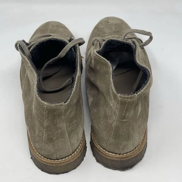 Vince Chukka Boots Mens 10 M Tan Brown Suede Crepe Sole Ankle Made In Italy