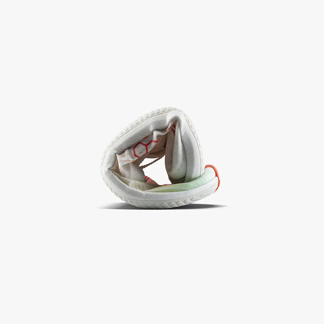 Vivobarefoot - Primus Flow - Bright White/ Neon Orange - Women's
