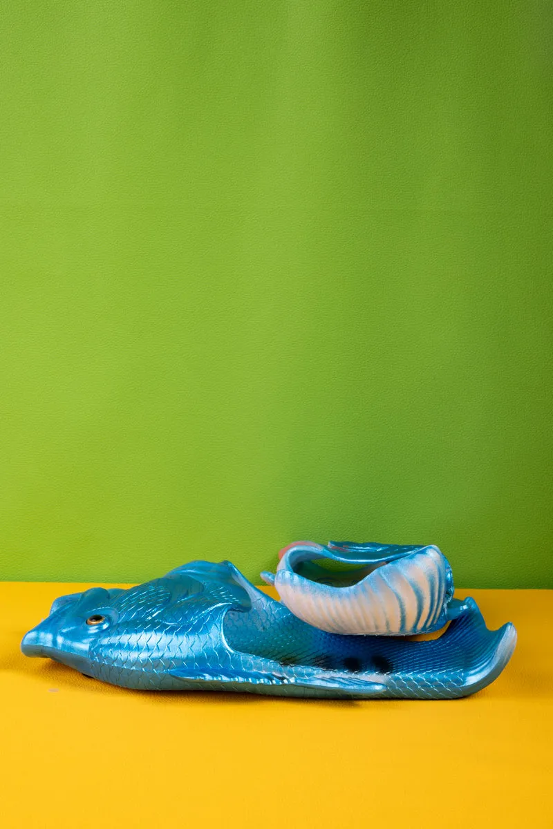 Walk Like Swimming Fishes Sandal - Blue