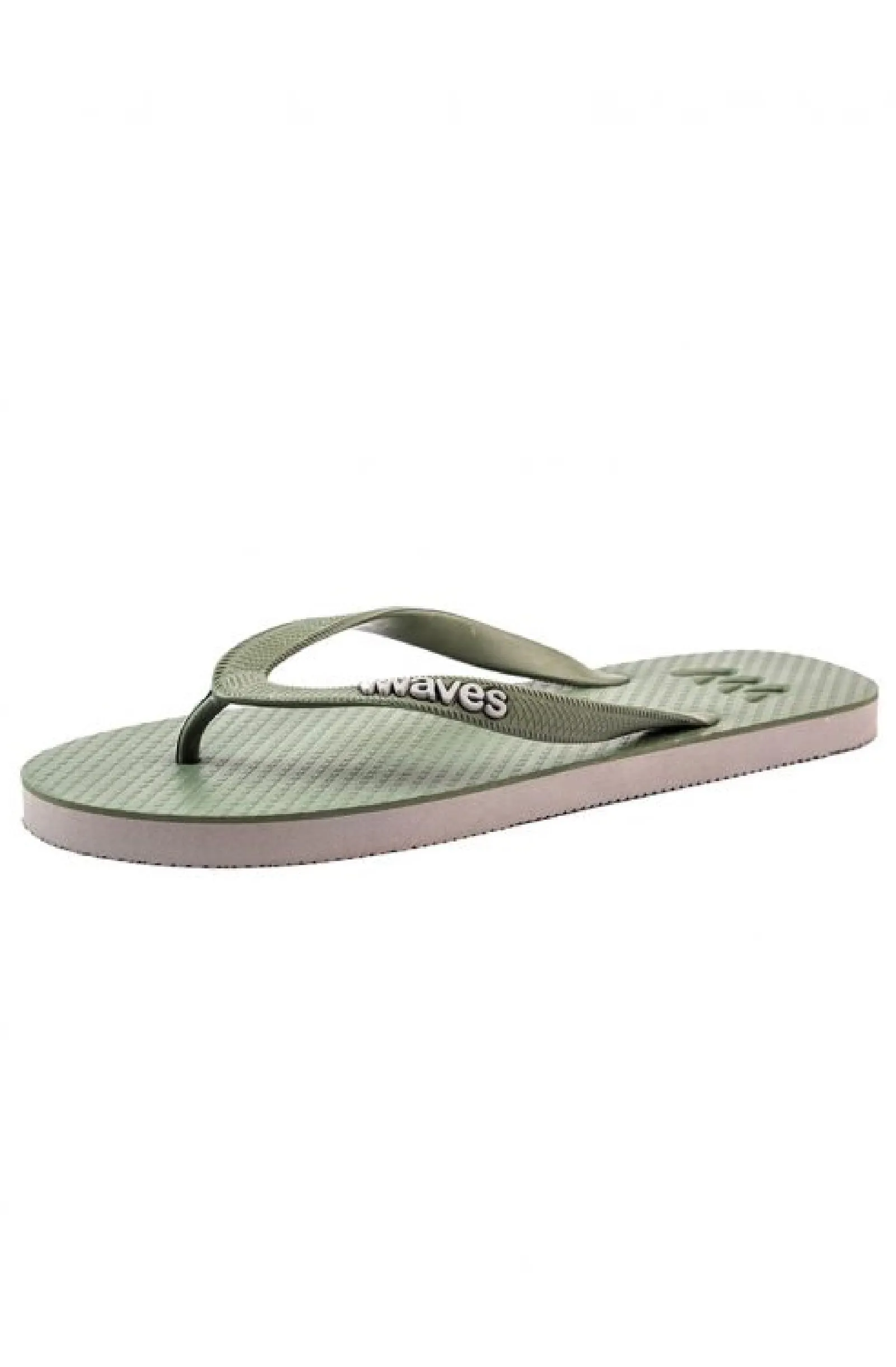 WAVES Men Two Tone Khaki Grey Flip Flops