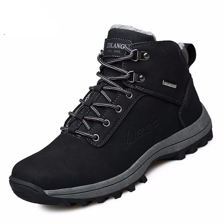 West Louis™ Warm Fashion Male Rubber Winter Boots