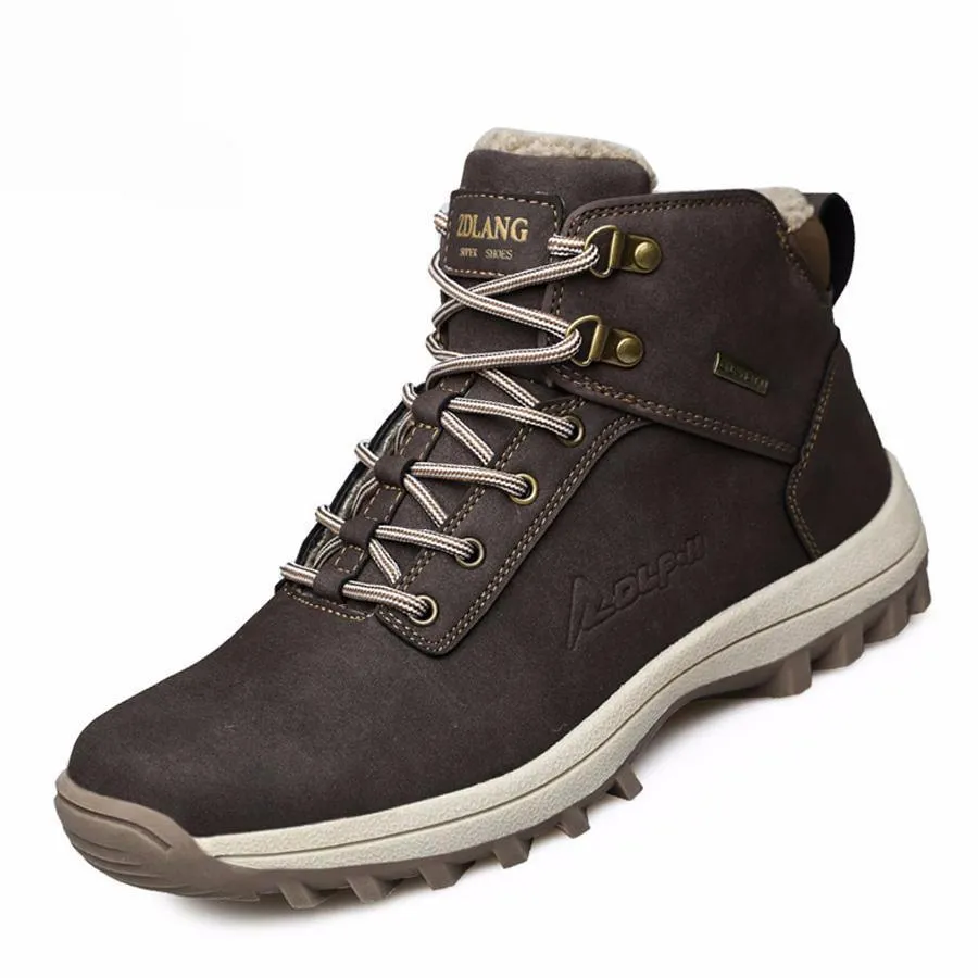 West Louis™ Warm Fashion Male Rubber Winter Boots