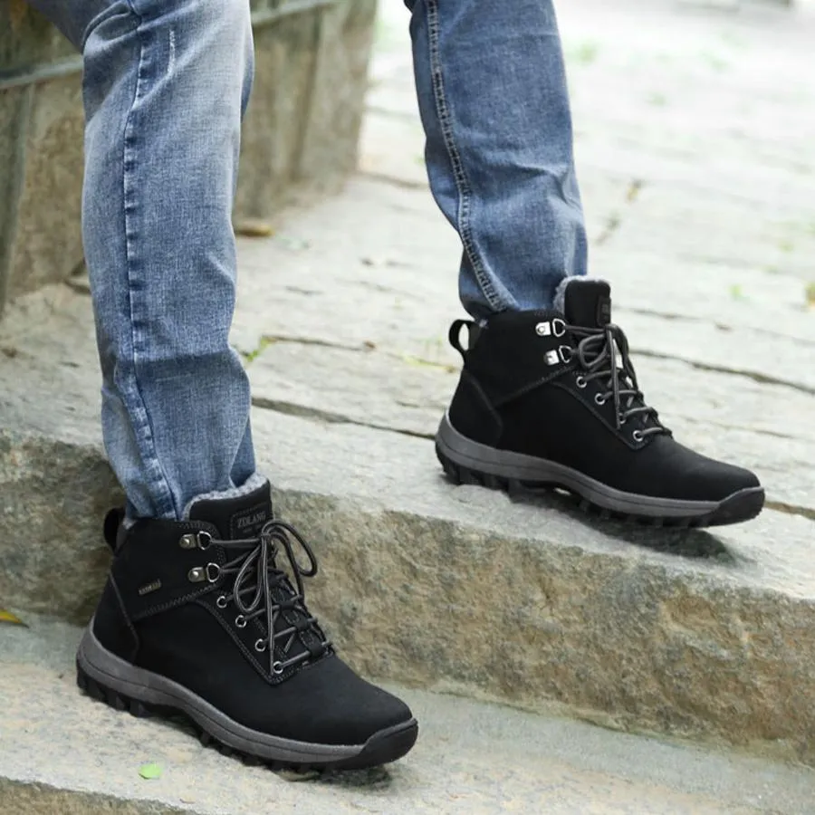 West Louis™ Warm Fashion Male Rubber Winter Boots