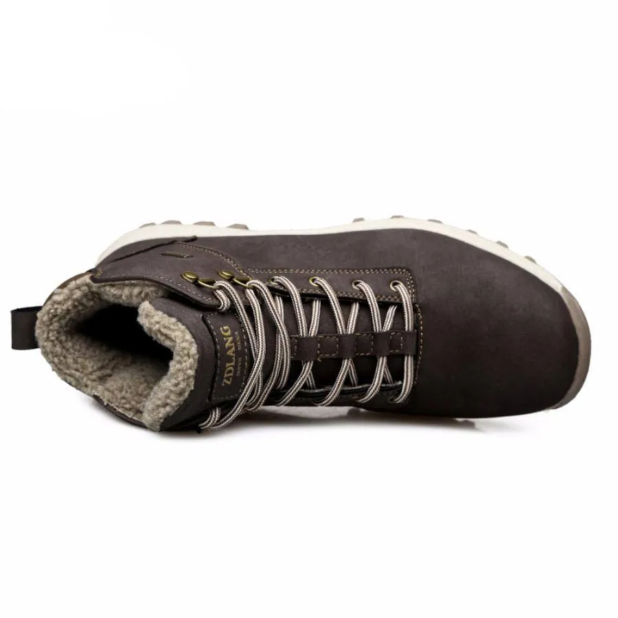 West Louis™ Warm Fashion Male Rubber Winter Boots