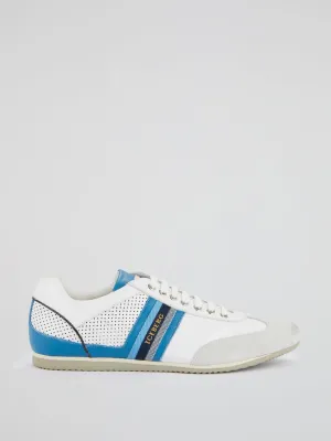White Perforated Panel Shoes