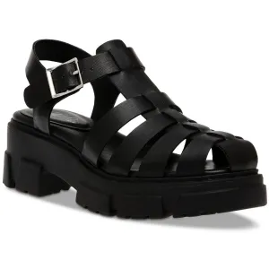 Wild Pair Womens Heraa Strappy Fisherman Sandals Black 8.5 Medium (B,M)