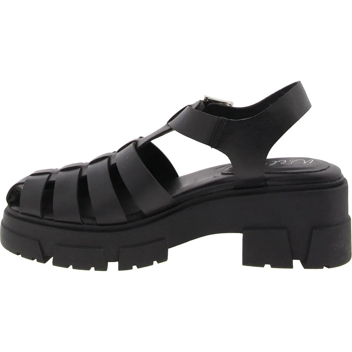 Wild Pair Womens Heraa Strappy Fisherman Sandals Black 8.5 Medium (B,M)