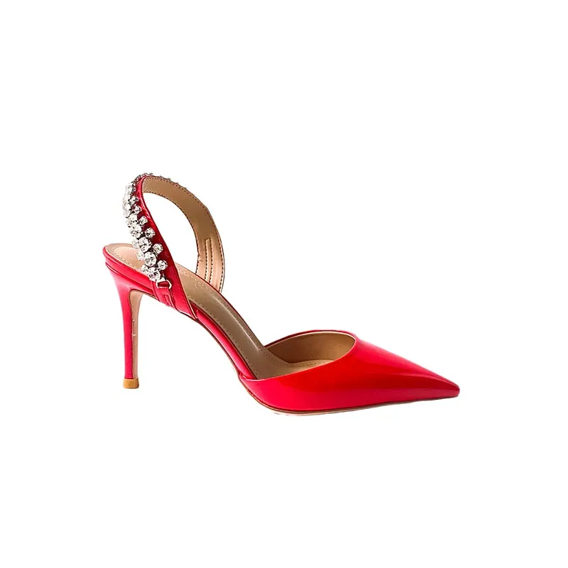 Women Sexy Rhinestone Fairy Sandals with High Heels
