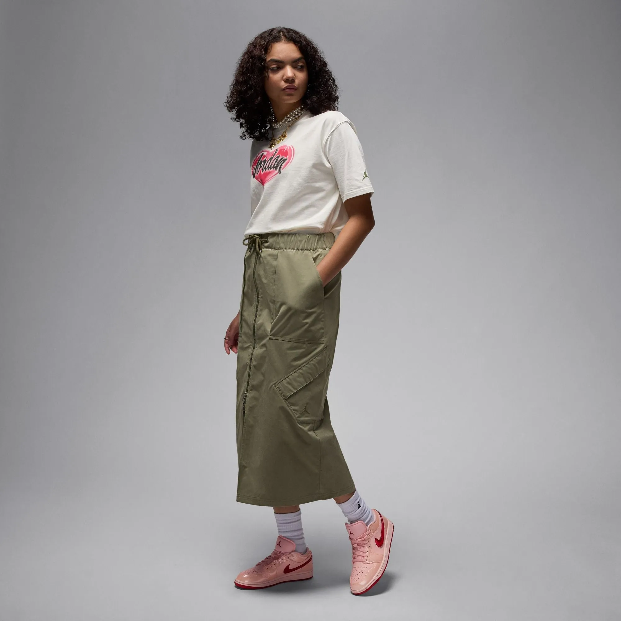 Womens Air Jordan 1 Low SE ‘Washed Coral/Gym Red'