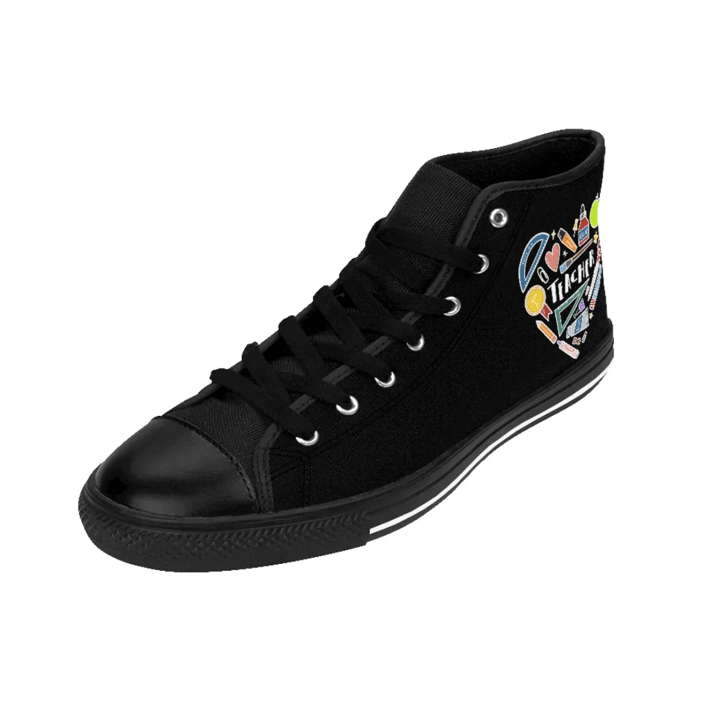 Women's Collage Heart High-top Sneakers