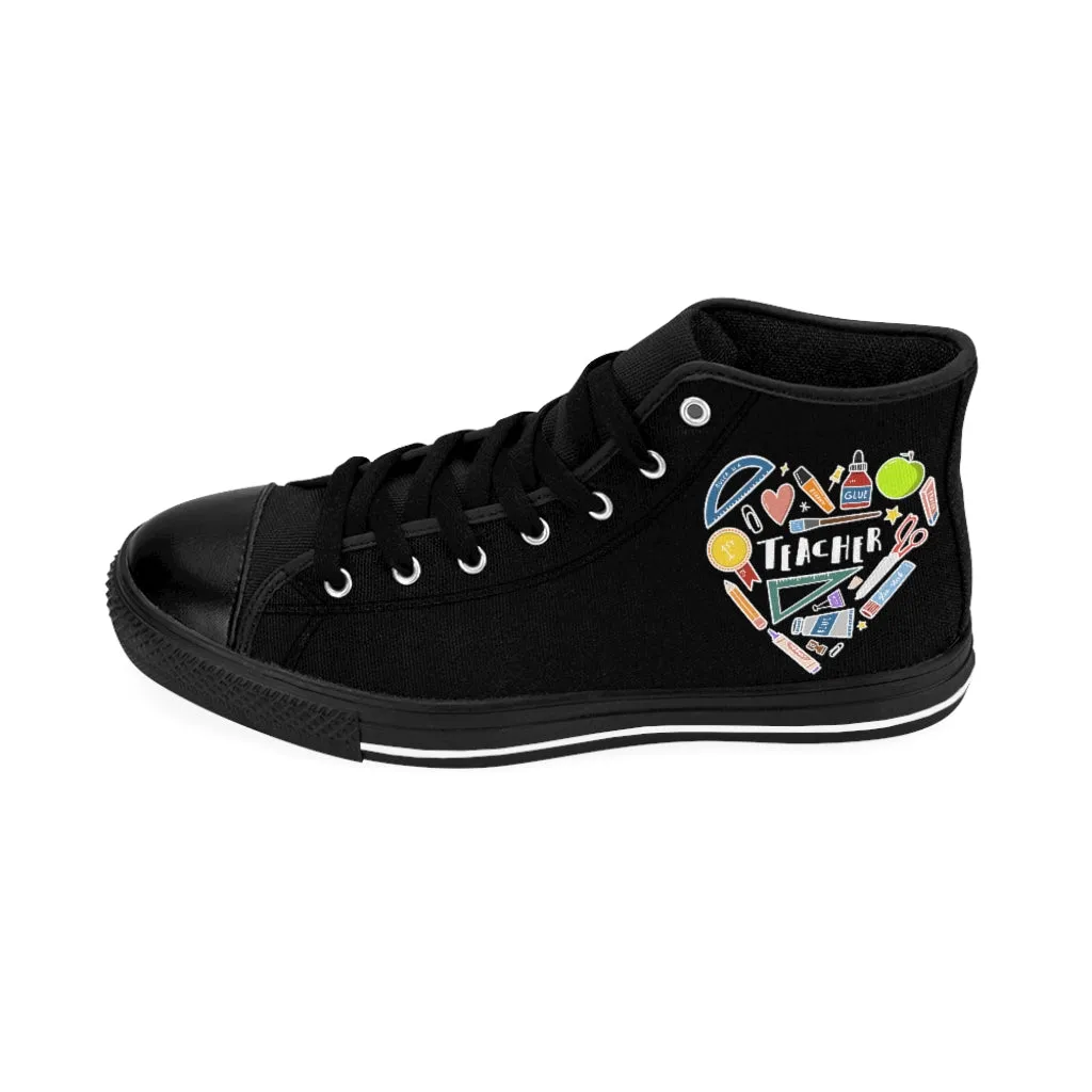 Women's Collage Heart High-top Sneakers