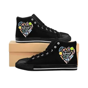 Women's Collage Heart High-top Sneakers