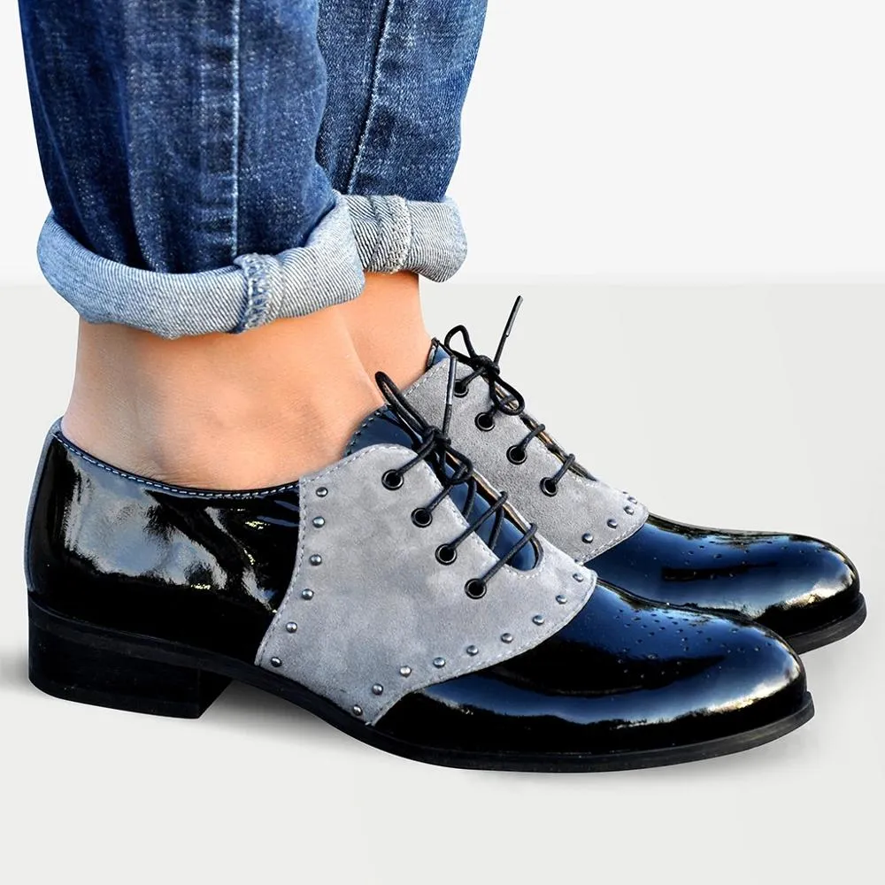 Women's Flats Oxfords Genuine Leather