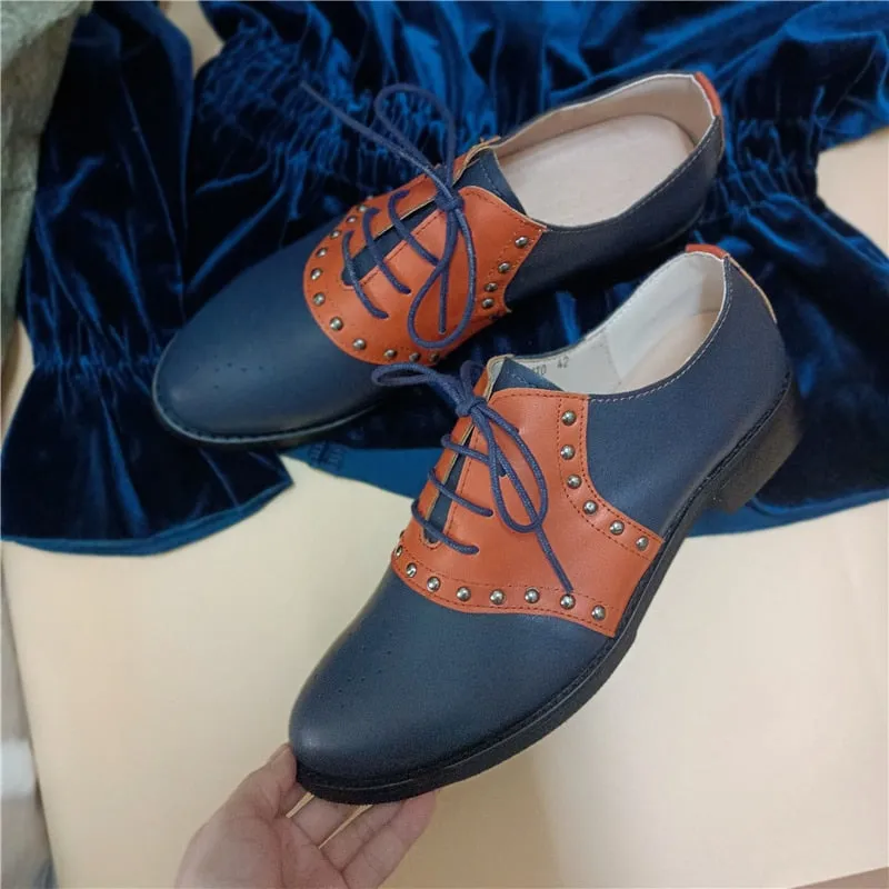 Women's Flats Oxfords Genuine Leather