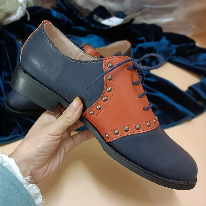 Women's Flats Oxfords Genuine Leather