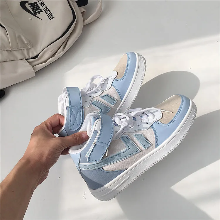 Women's high-top blue sneakers UB3528