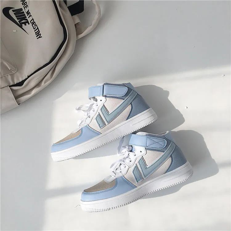 Women's high-top blue sneakers UB3528