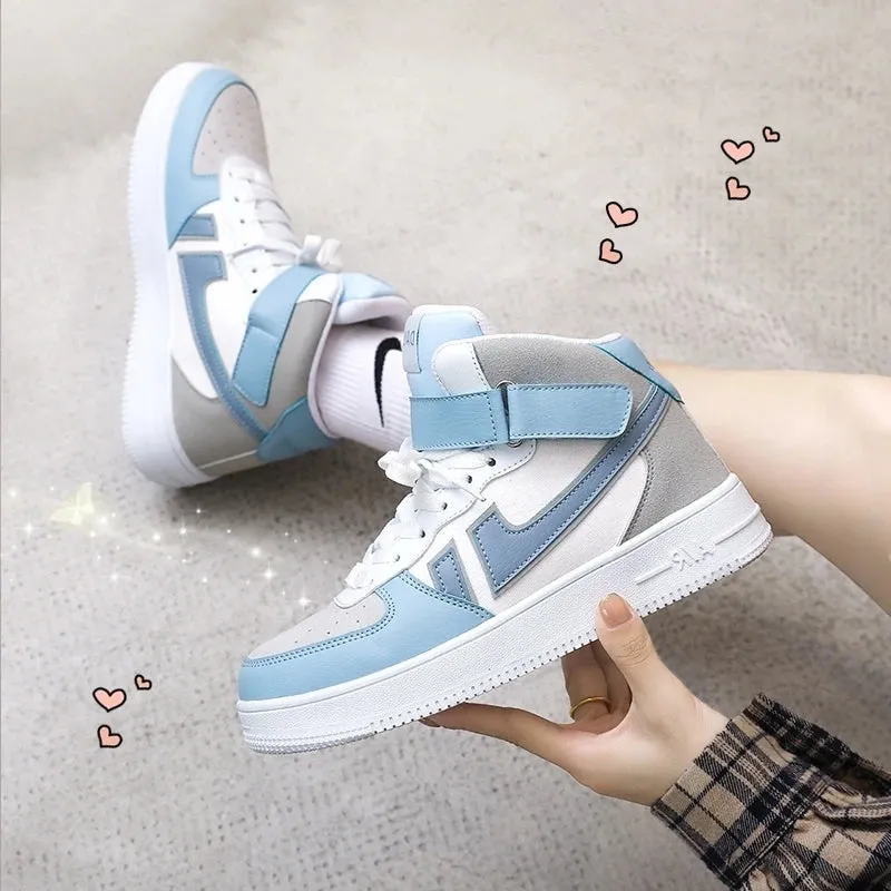 Women's high-top blue sneakers UB3528