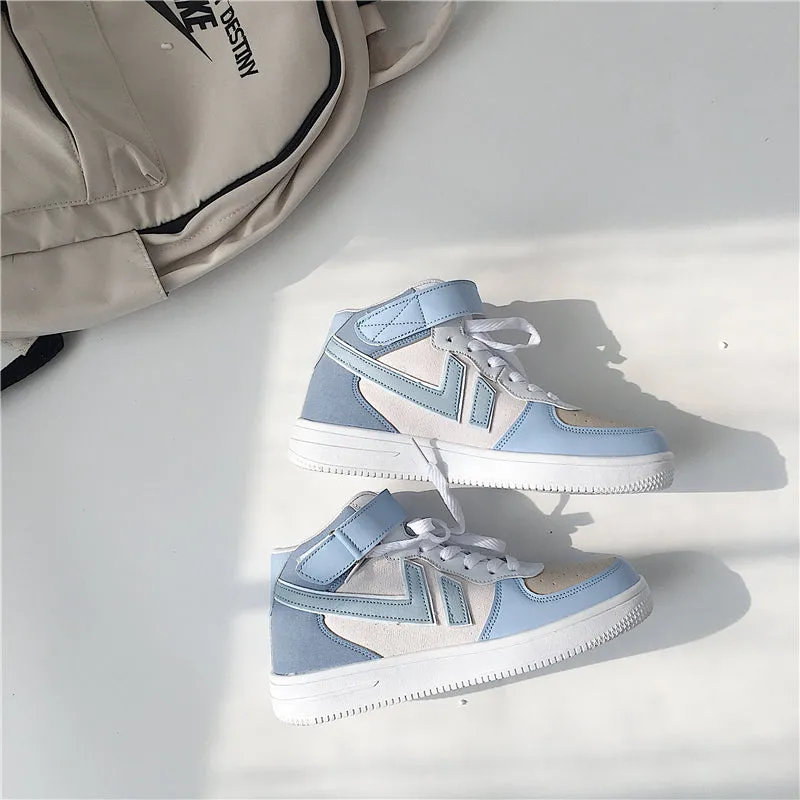 Women's high-top blue sneakers UB3528
