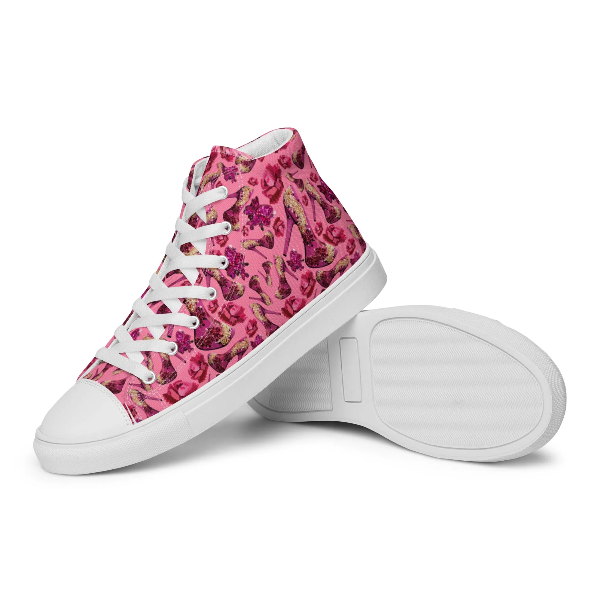 Women’s high top canvas shoes 'Pink Diamond'