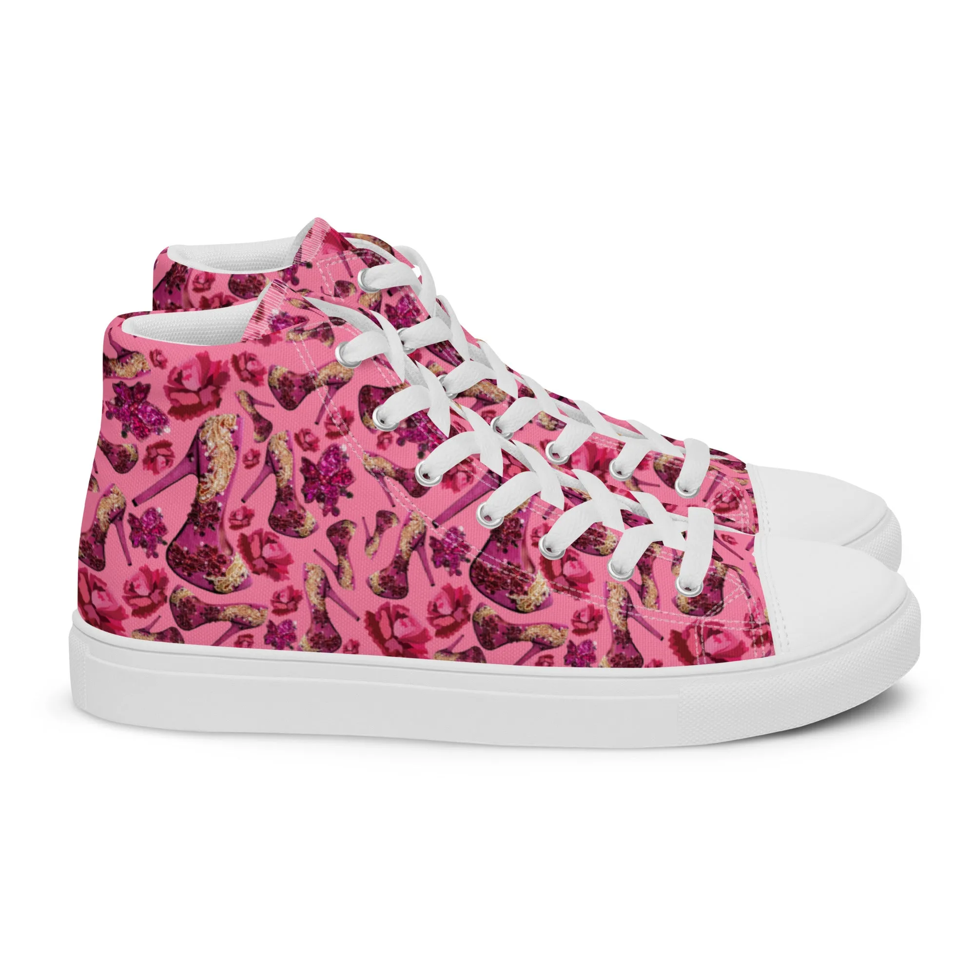 Women’s high top canvas shoes 'Pink Diamond'