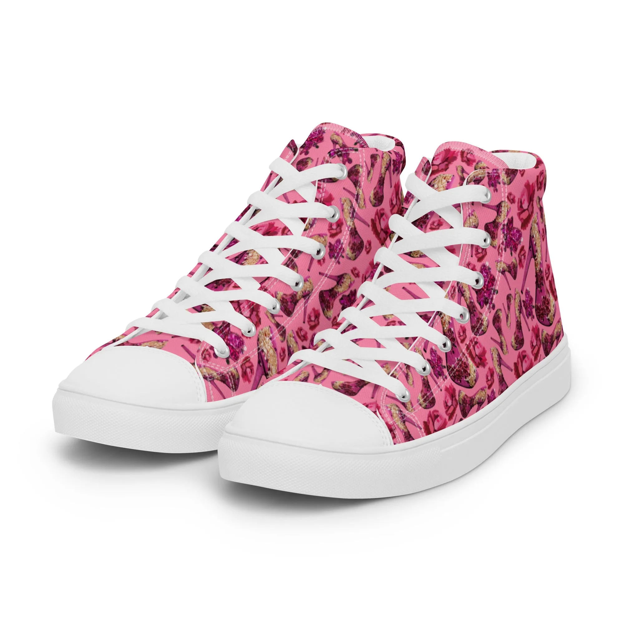Women’s high top canvas shoes 'Pink Diamond'