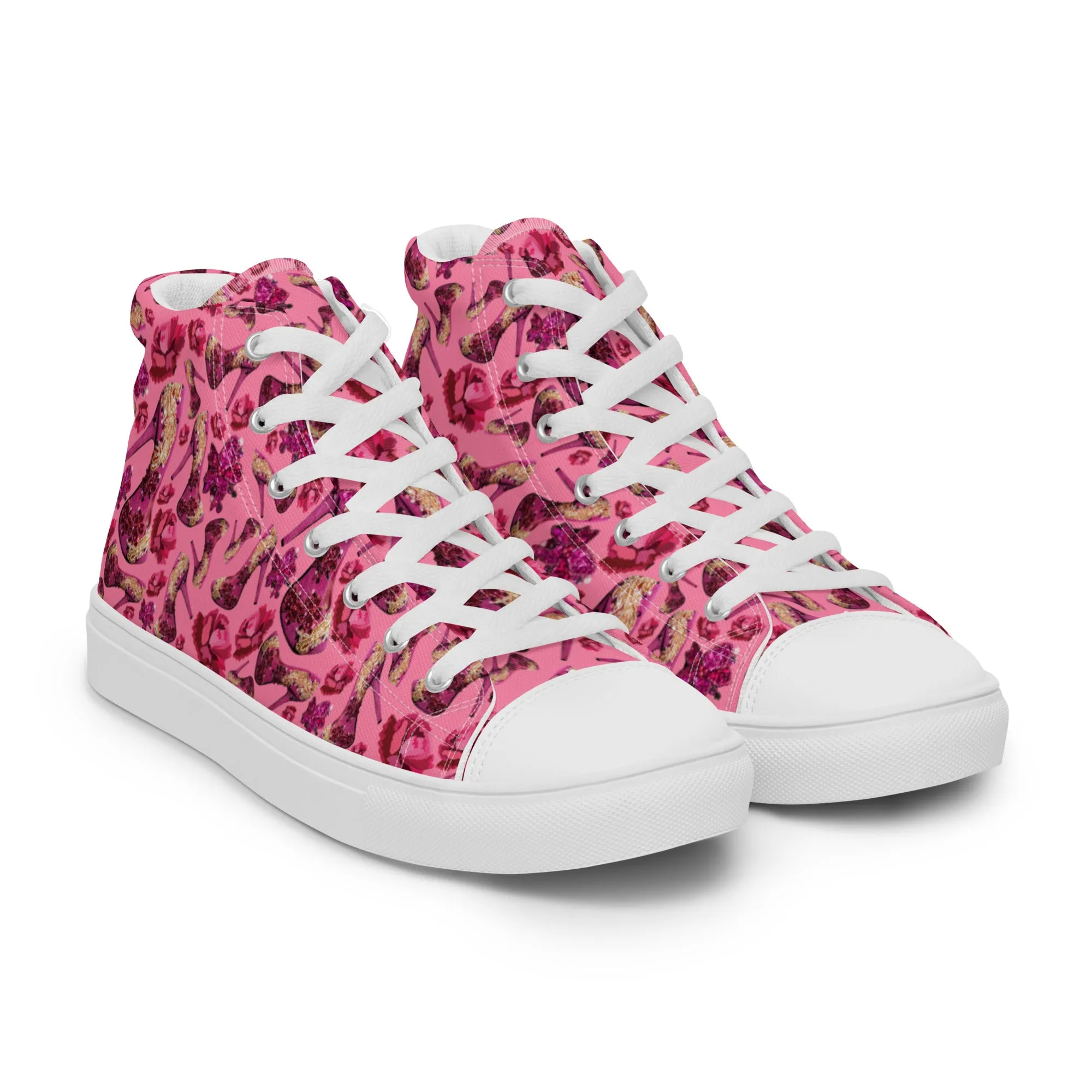 Women’s high top canvas shoes 'Pink Diamond'
