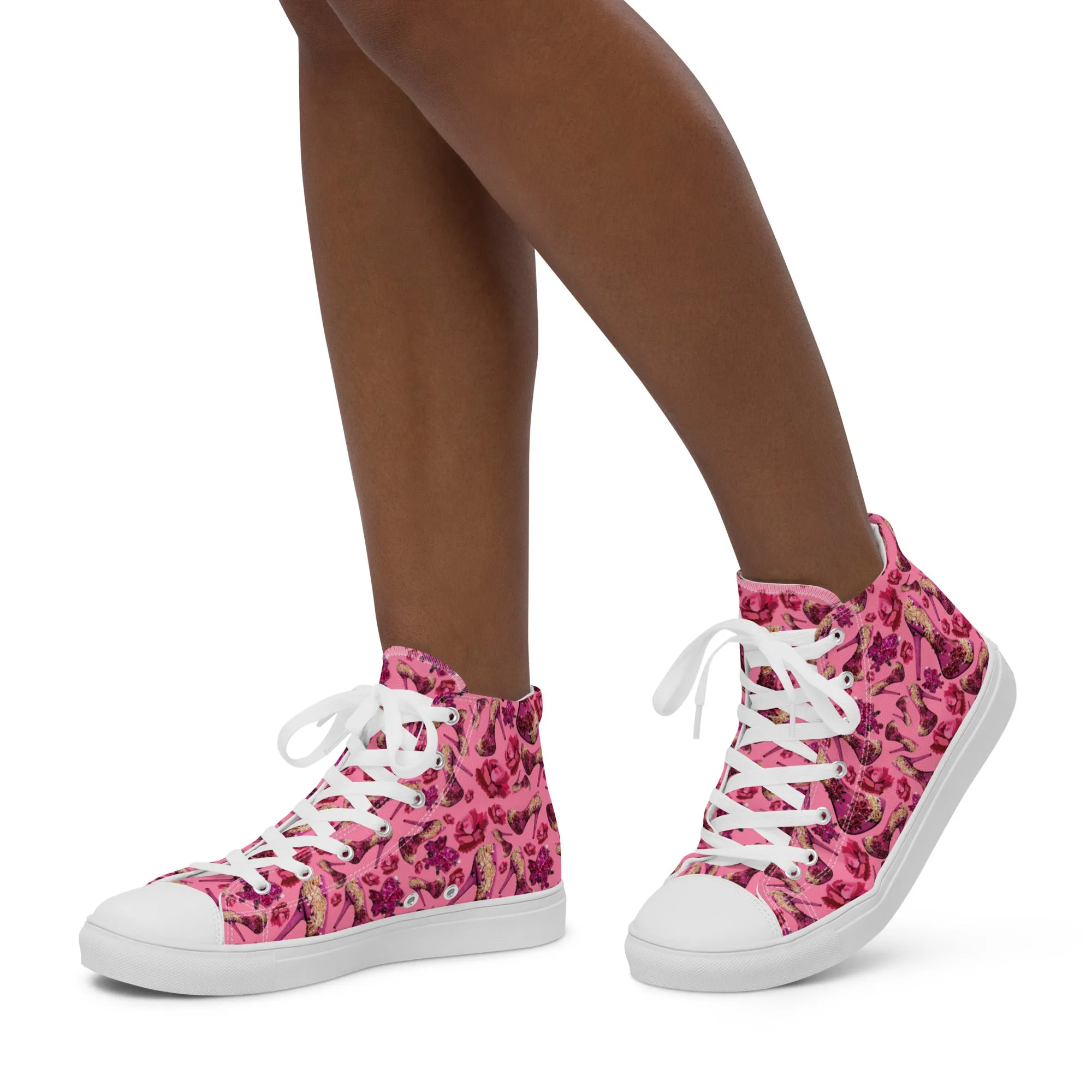 Women’s high top canvas shoes 'Pink Diamond'