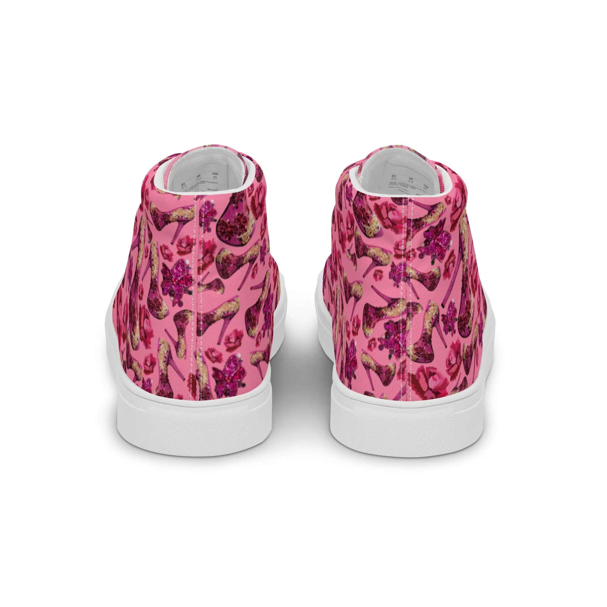 Women’s high top canvas shoes 'Pink Diamond'