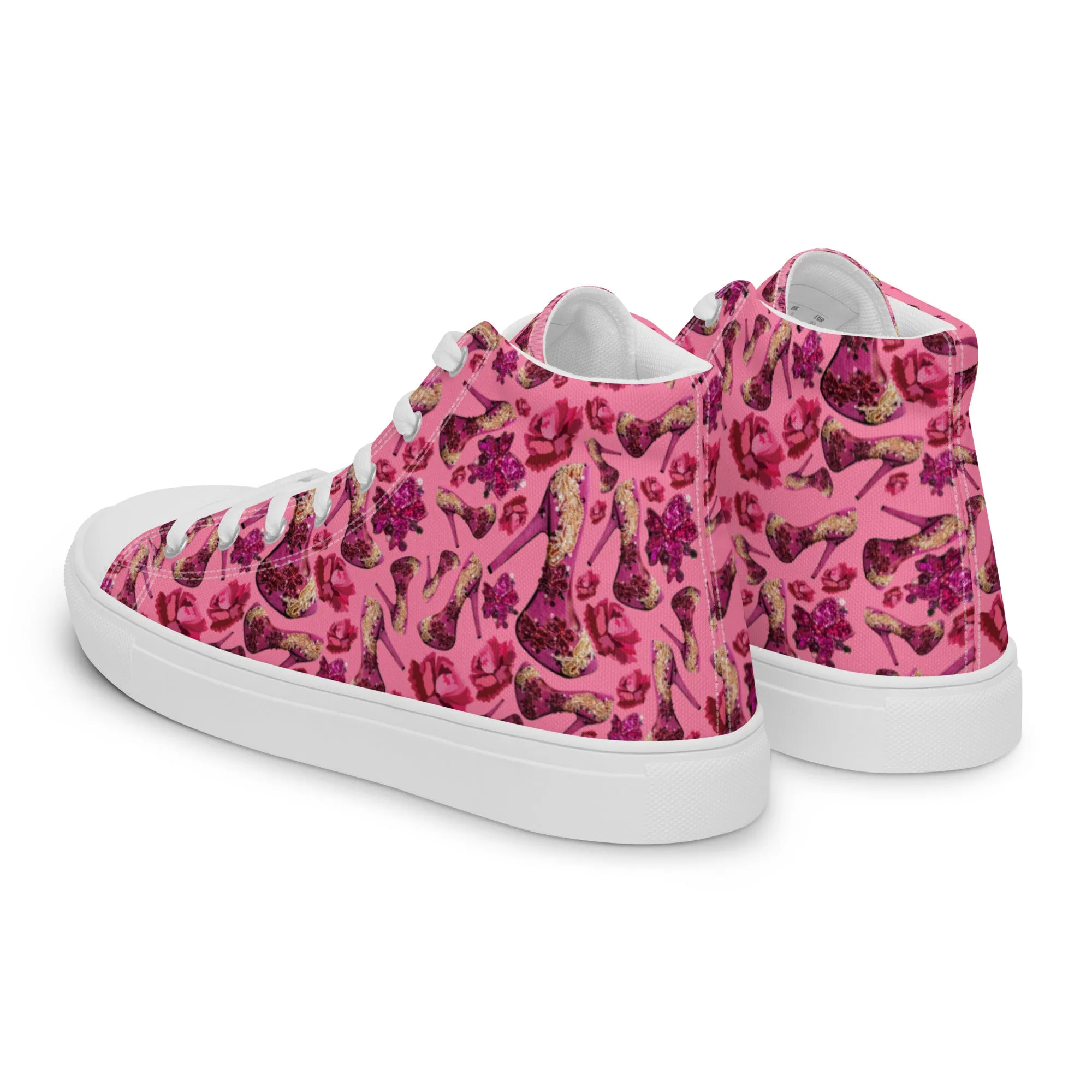 Women’s high top canvas shoes 'Pink Diamond'