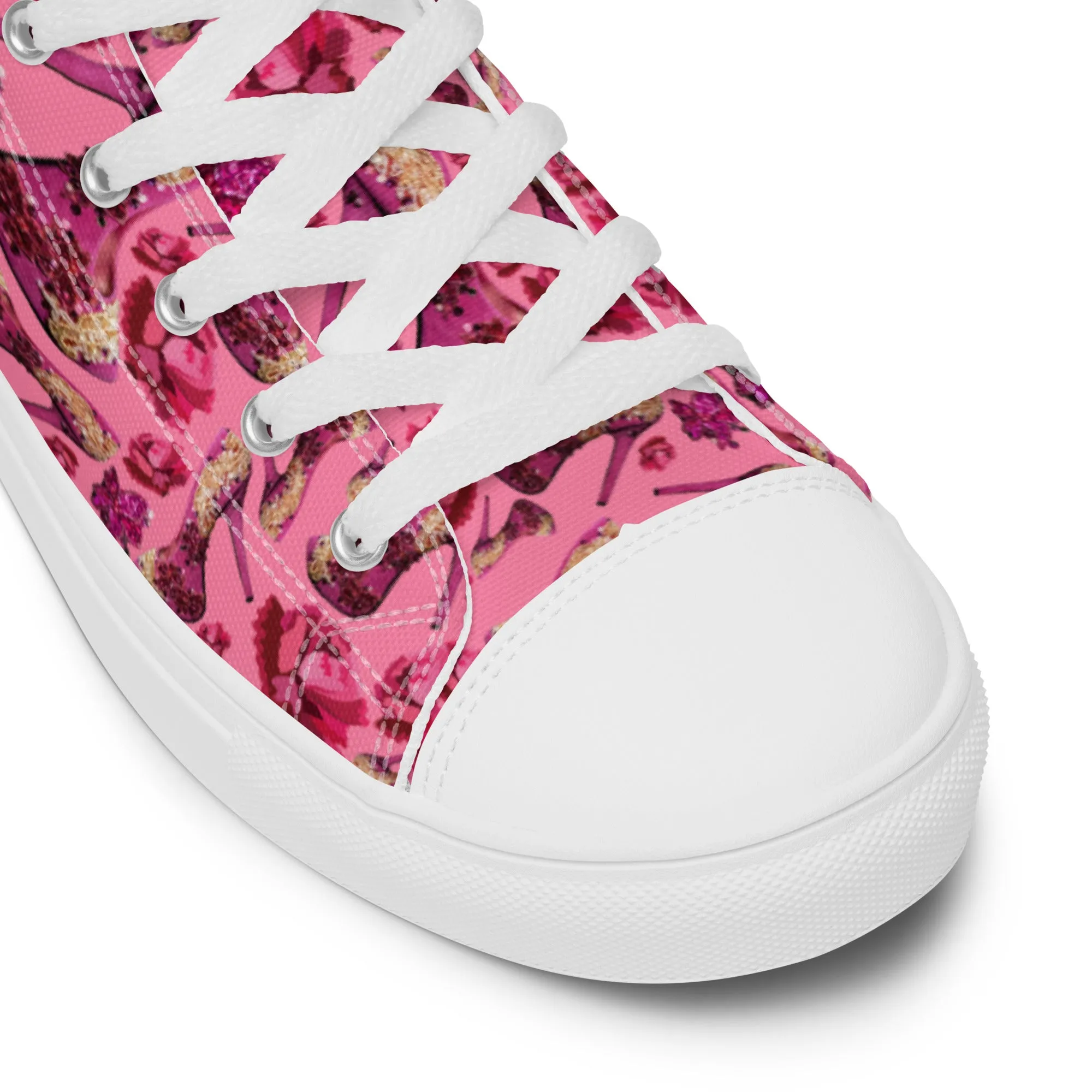 Women’s high top canvas shoes 'Pink Diamond'
