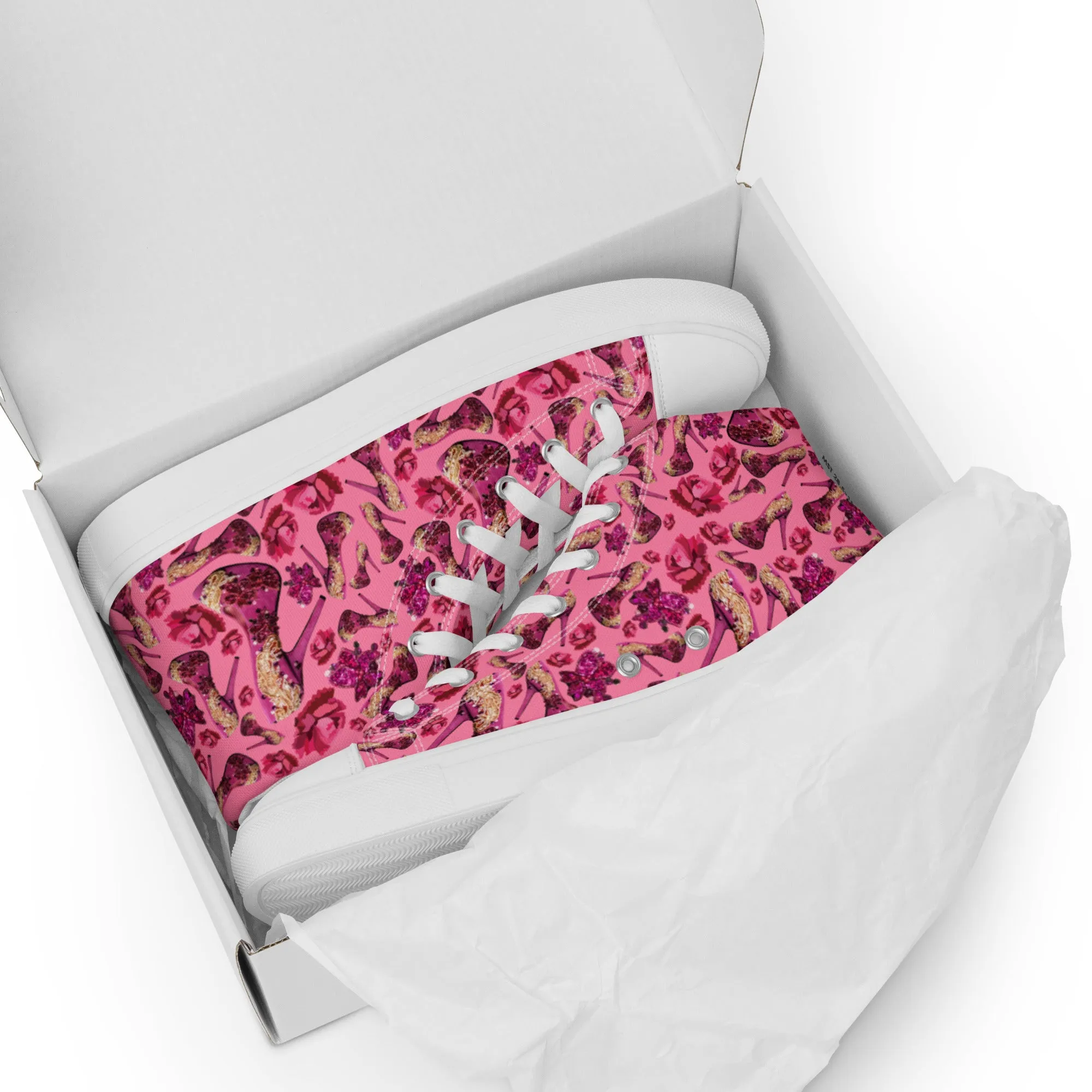 Women’s high top canvas shoes 'Pink Diamond'