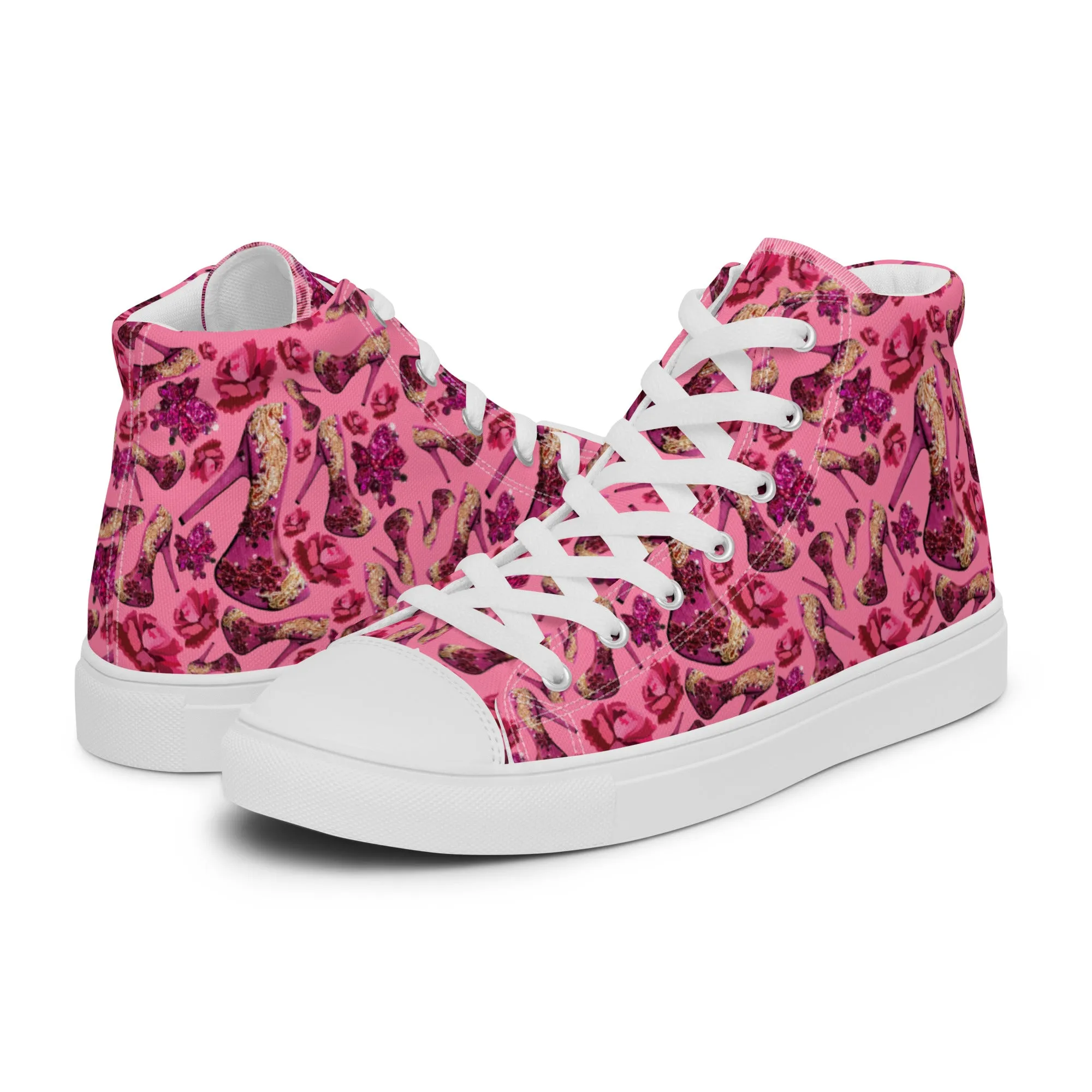 Women’s high top canvas shoes 'Pink Diamond'