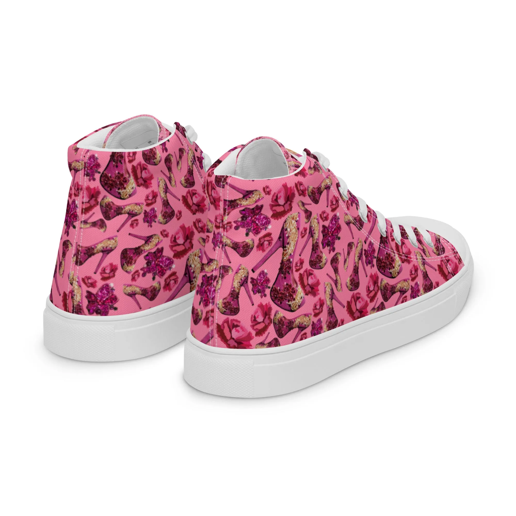 Women’s high top canvas shoes 'Pink Diamond'