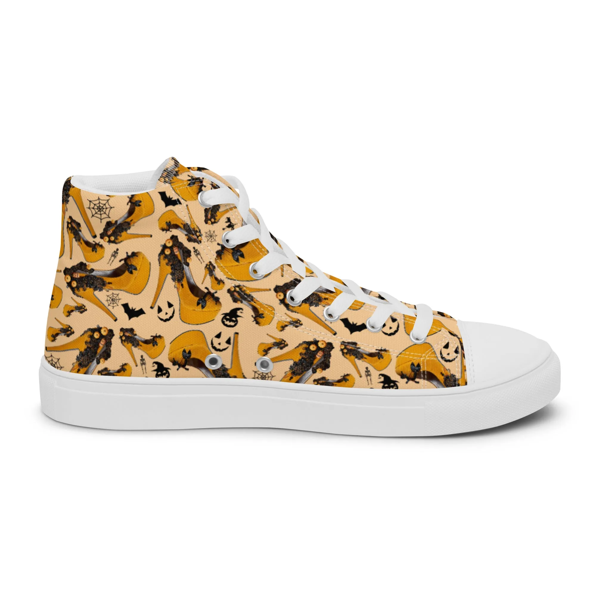 Women’s high top canvas shoes 'Sexy witch'