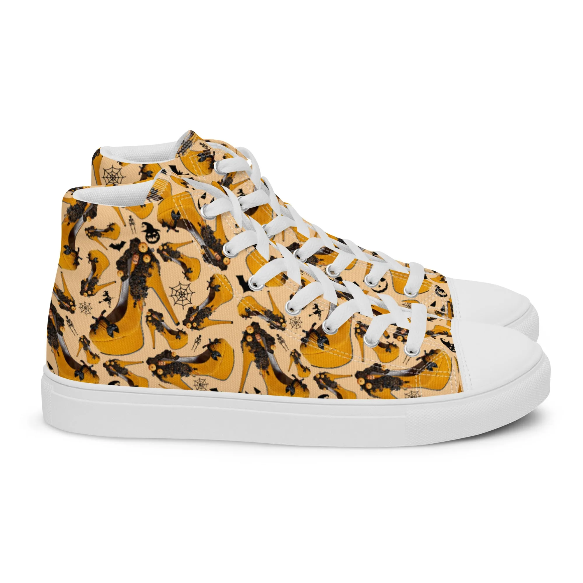 Women’s high top canvas shoes 'Sexy witch'