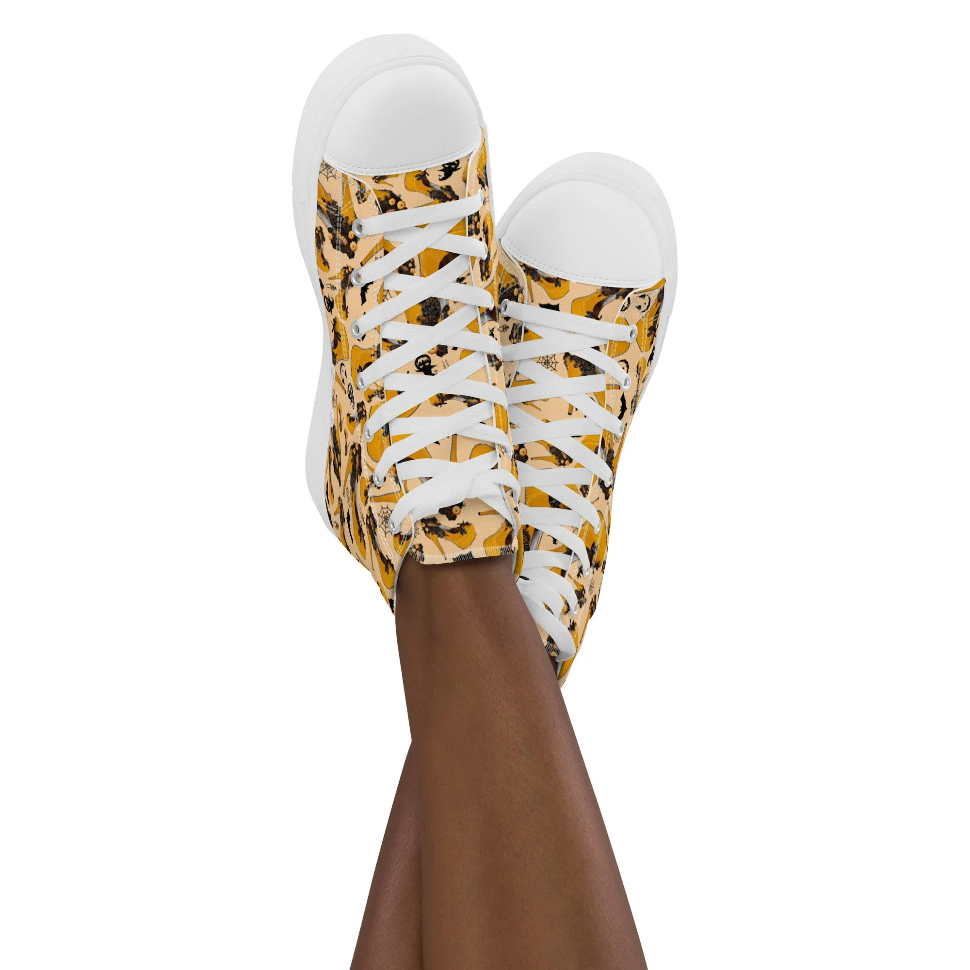Women’s high top canvas shoes 'Sexy witch'