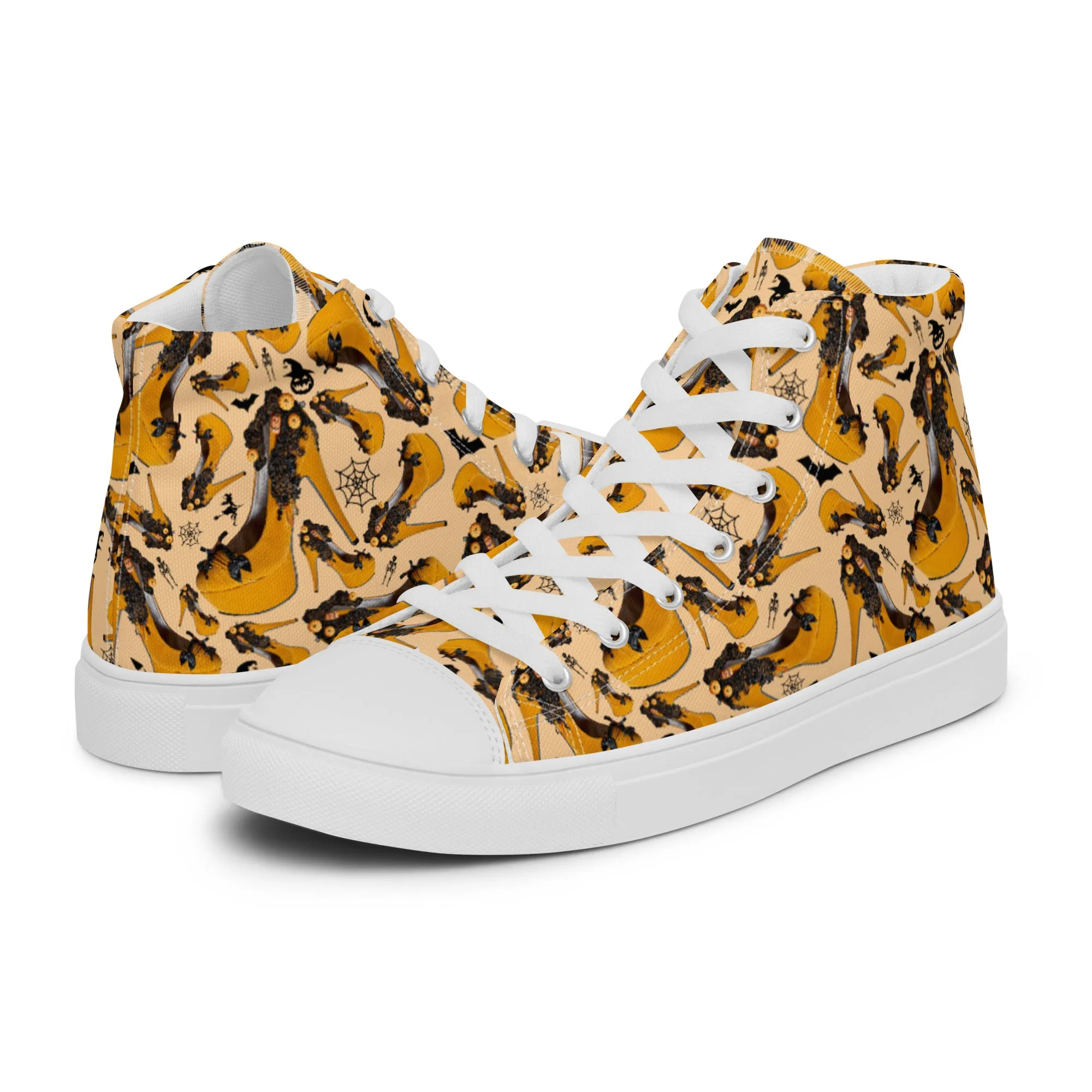 Women’s high top canvas shoes 'Sexy witch'