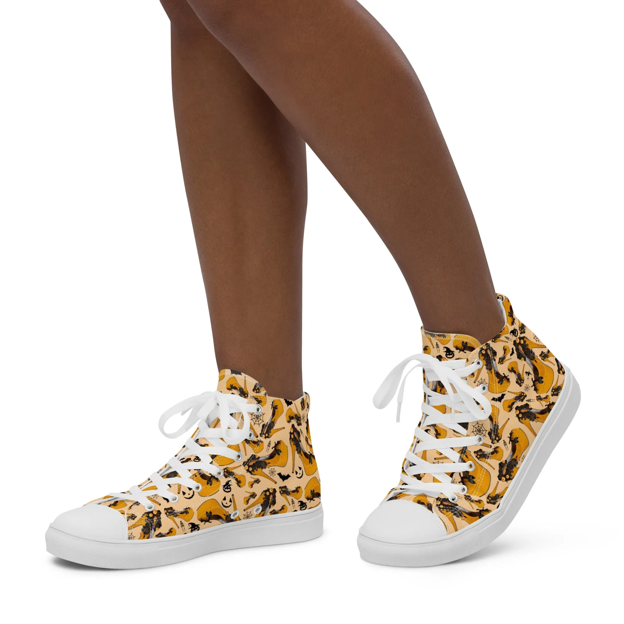 Women’s high top canvas shoes 'Sexy witch'
