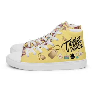 Women’s high top canvas shoes 'Tea Party'