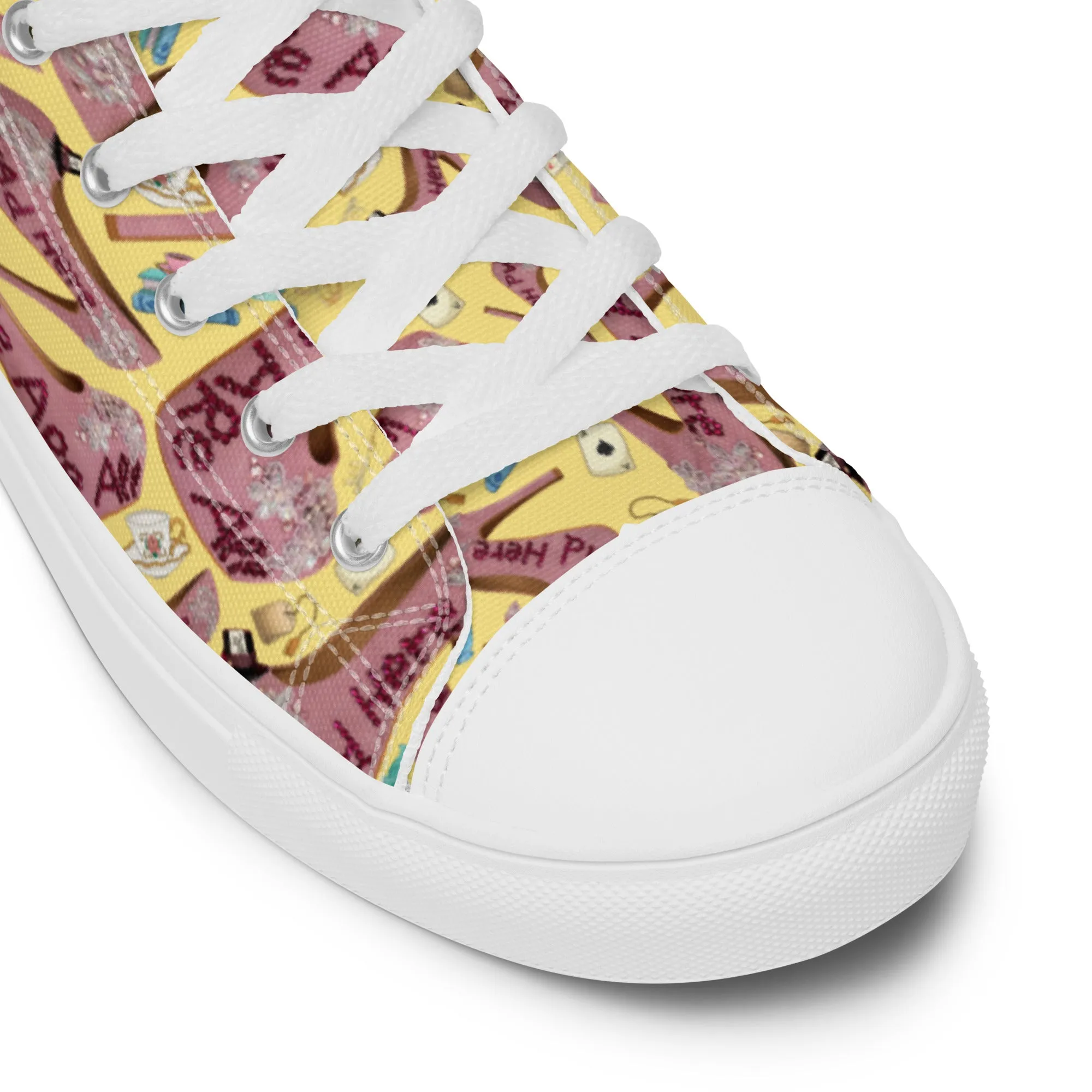 Women’s high top canvas shoes 'Tea Party'