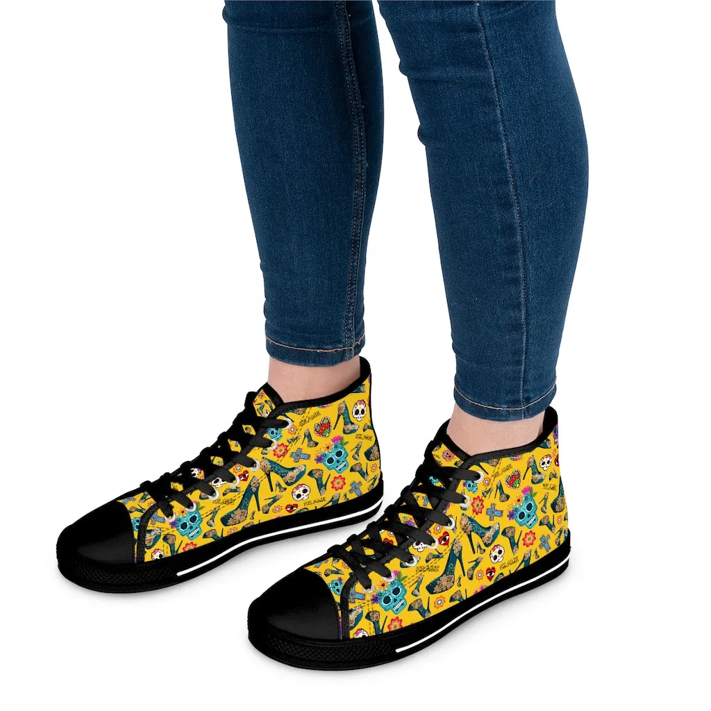 Women's High Top Sneakers Giuret 'Viva la vida'