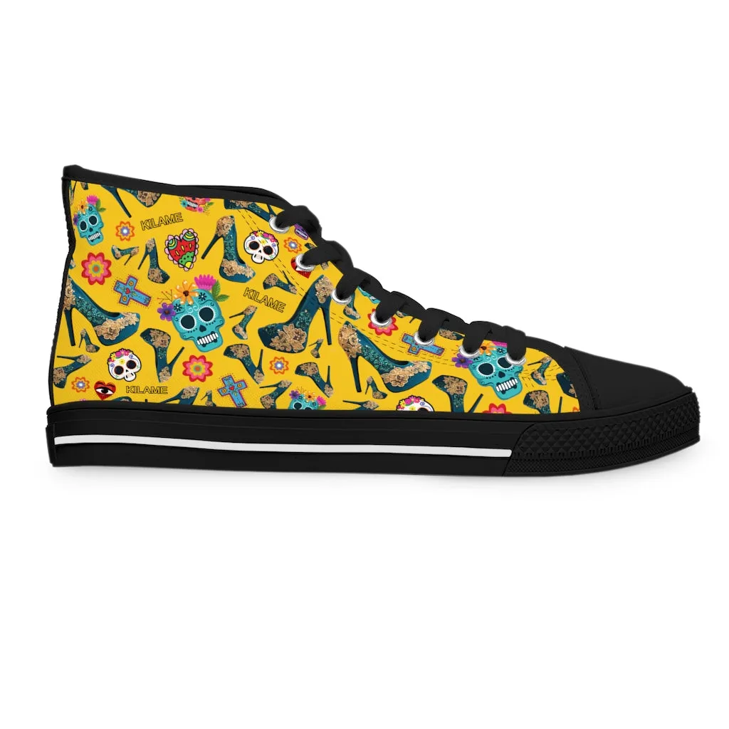 Women's High Top Sneakers Giuret 'Viva la vida'