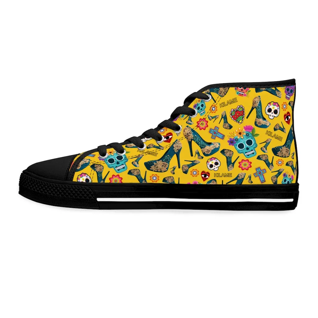 Women's High Top Sneakers Giuret 'Viva la vida'